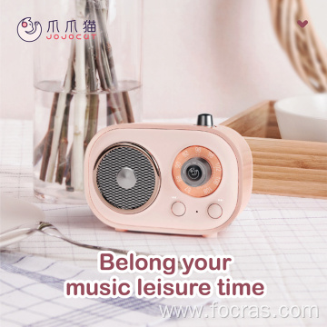 Rechargeable Mini FM Radio Retro Bluetooth Speaker